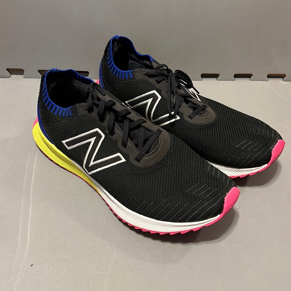 New Balance Fuel Cell running shoes - black/white/blue/pink/yellow
